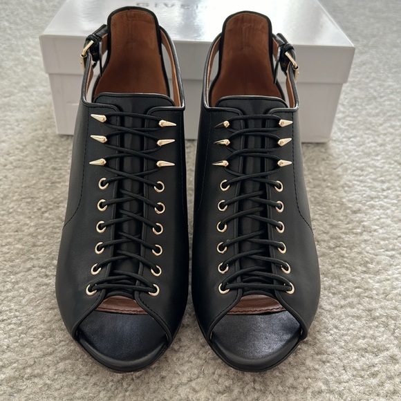 GIVENCHY Black Lace Up Heels - Picture 3 of 16